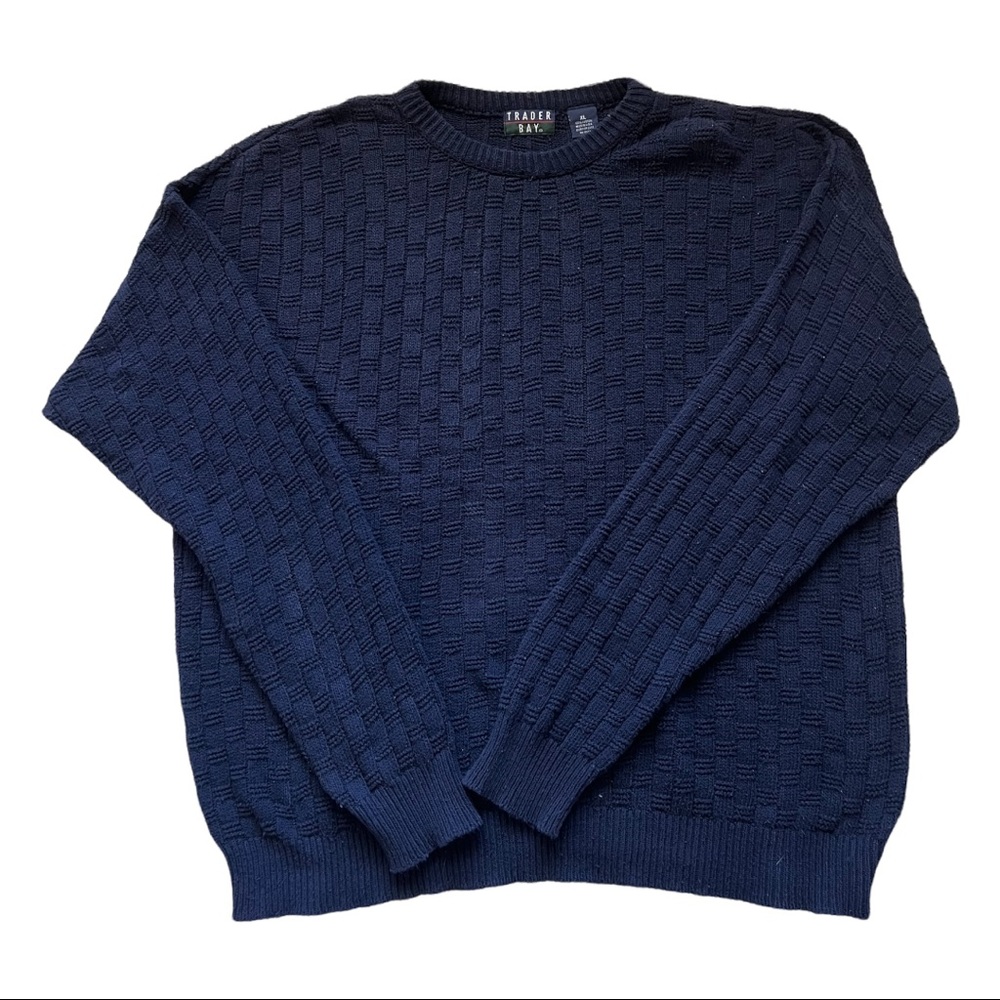 Vintage Navy Blue Trader Bay Sweater